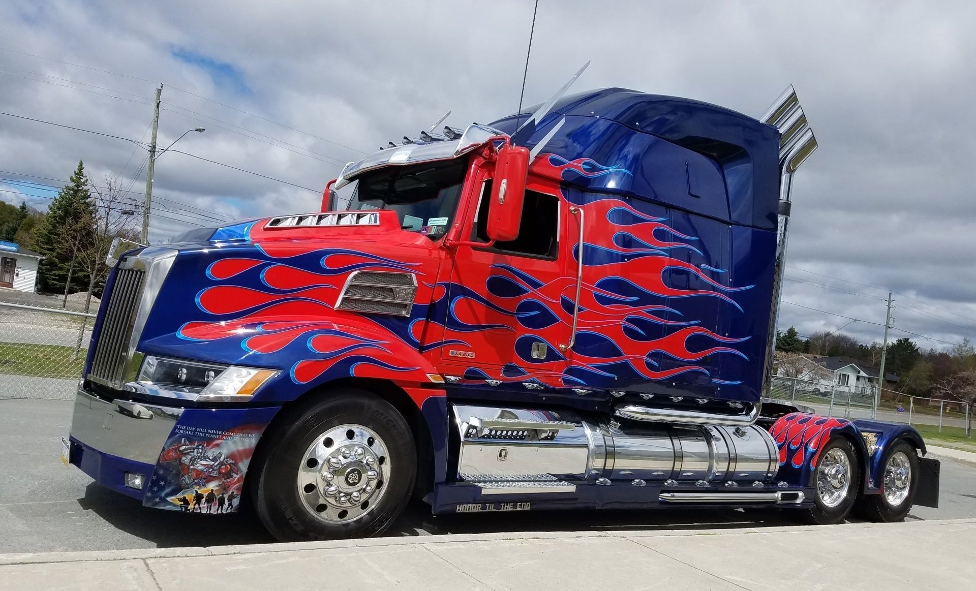 Optimus Prime truck spotted in Canada