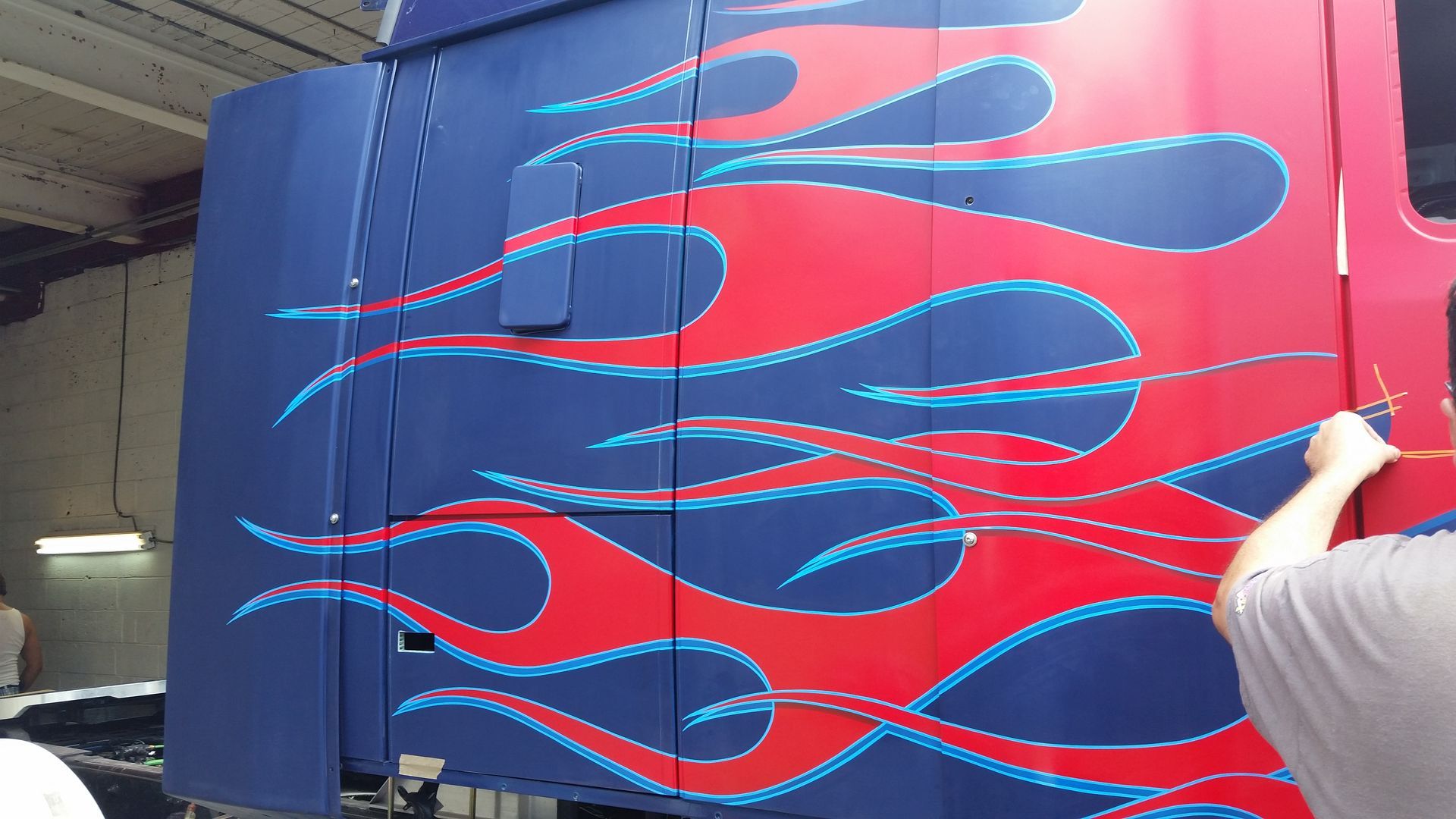 Taping flames for Optimus