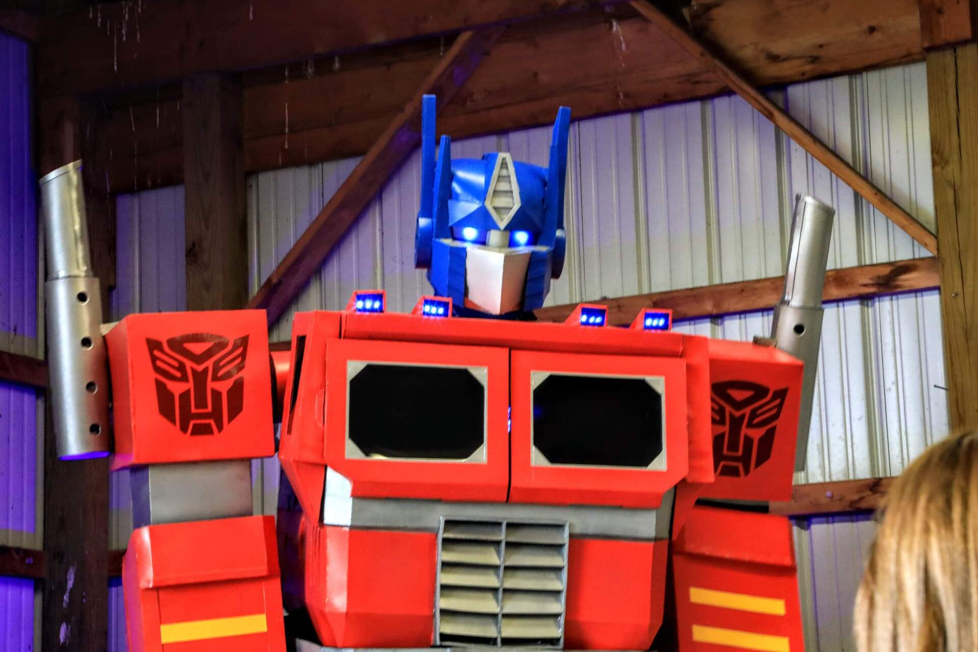 Optimus Prime cosplay for hire
