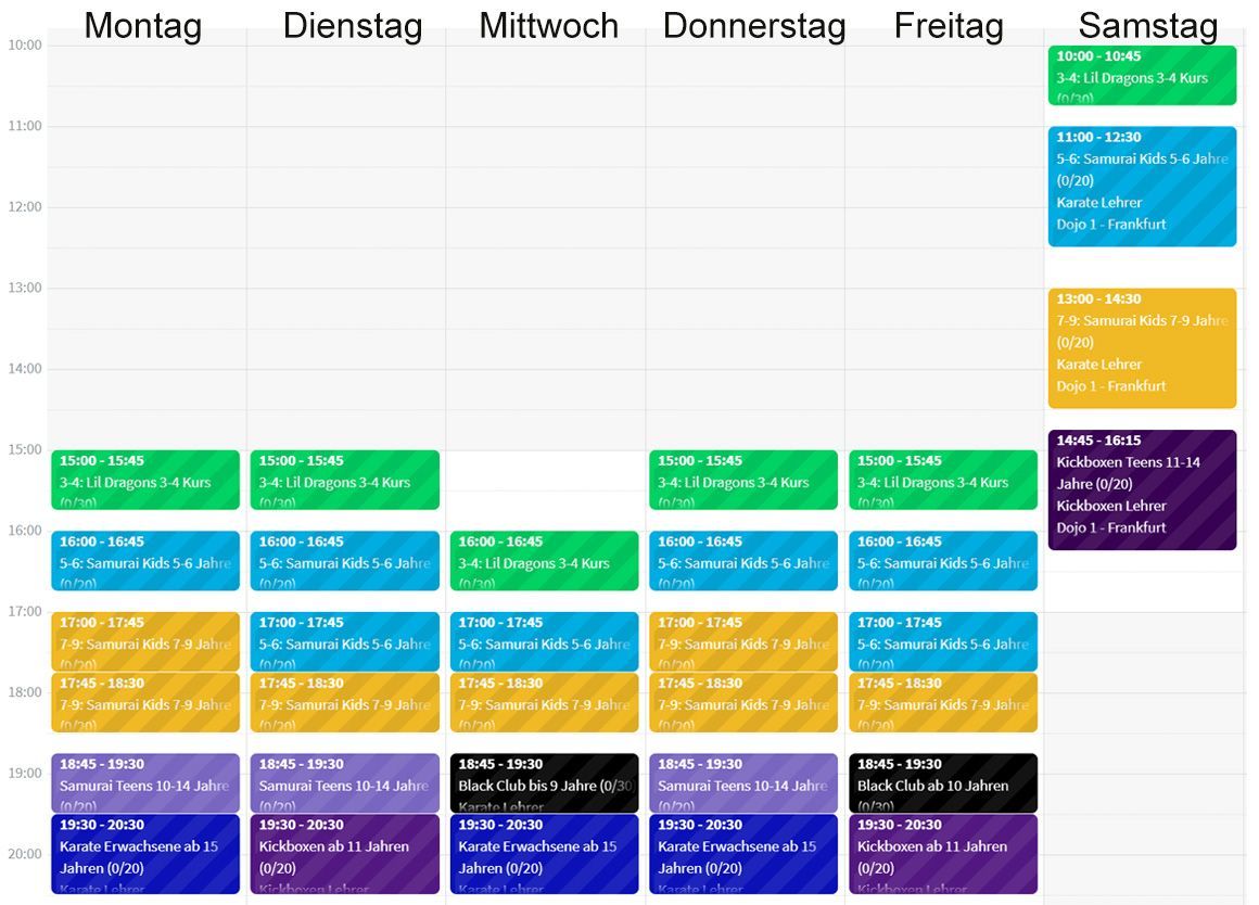 Kick-Point Frankfurt Unterrichtszeiten