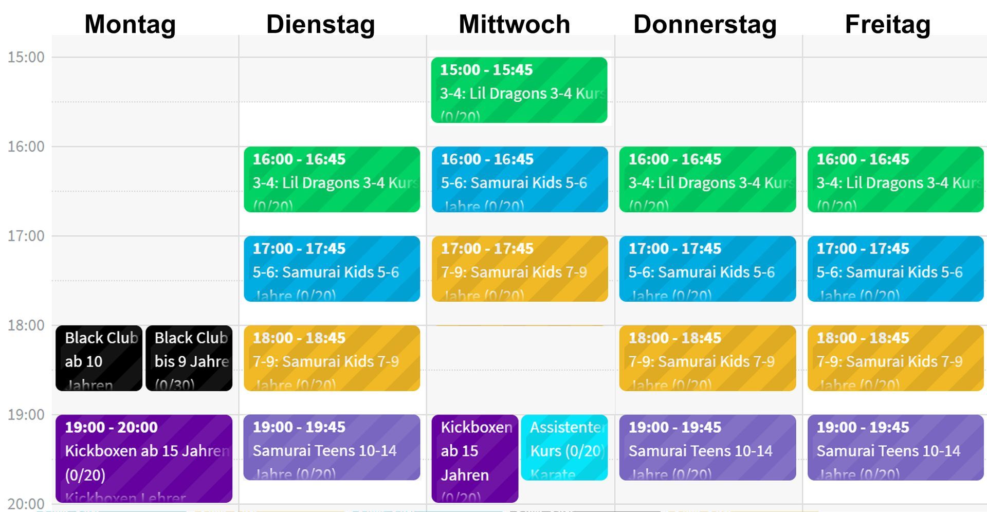Kick-Point Mainz Unterrichtszeiten