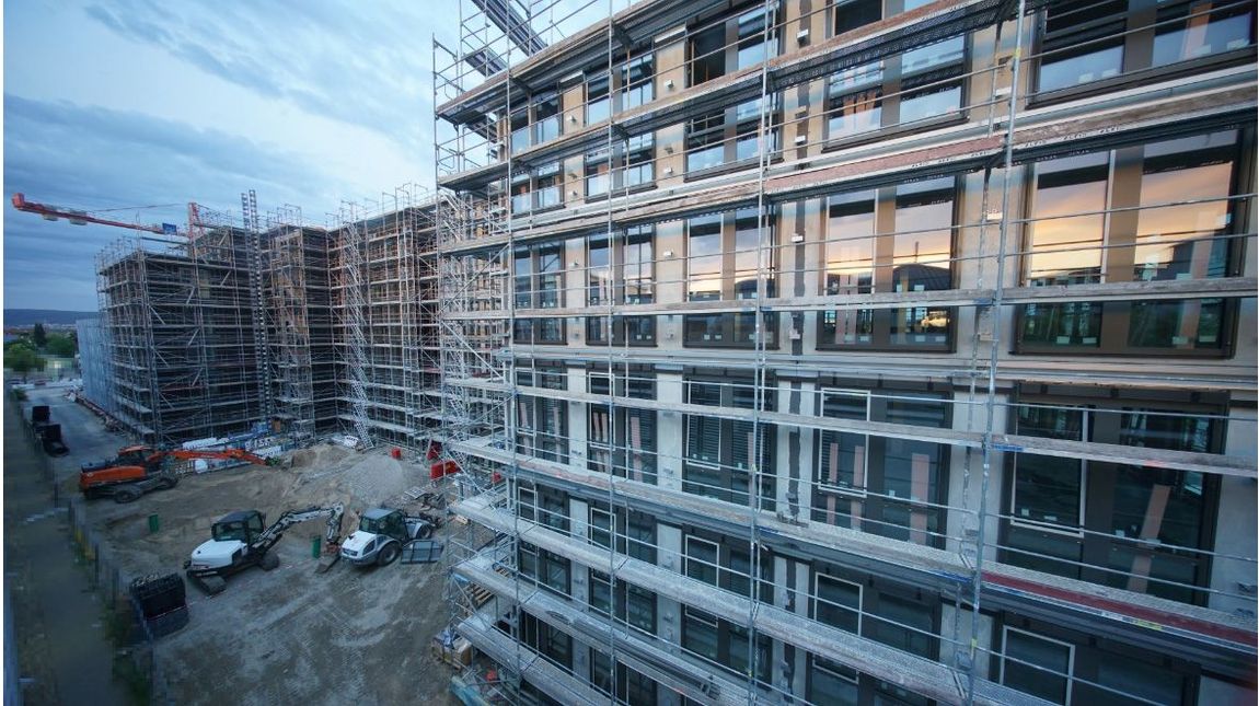 Baufortschritt Neubau THE HUB Walldorf