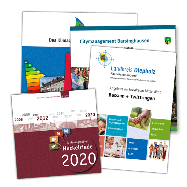 Gestaltung von Broschüren