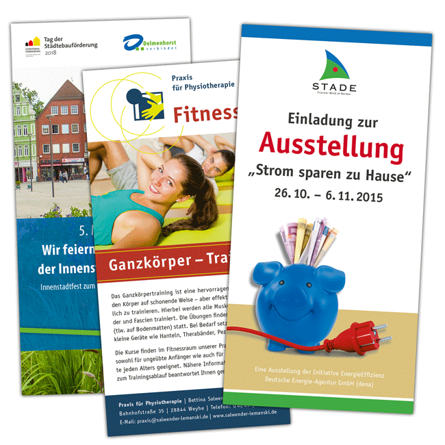 Gestaltung Flyer und Folder
