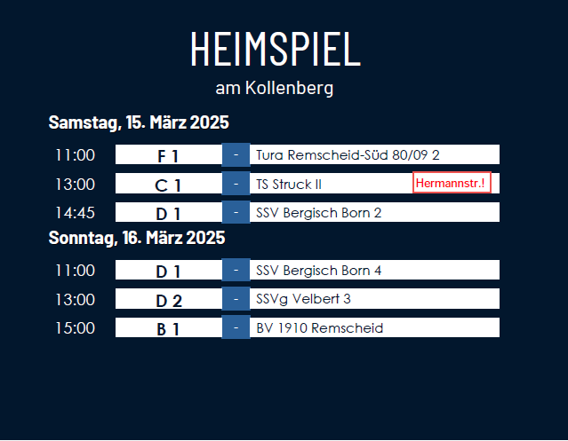 #matchdays?? - KW 11 – 2025