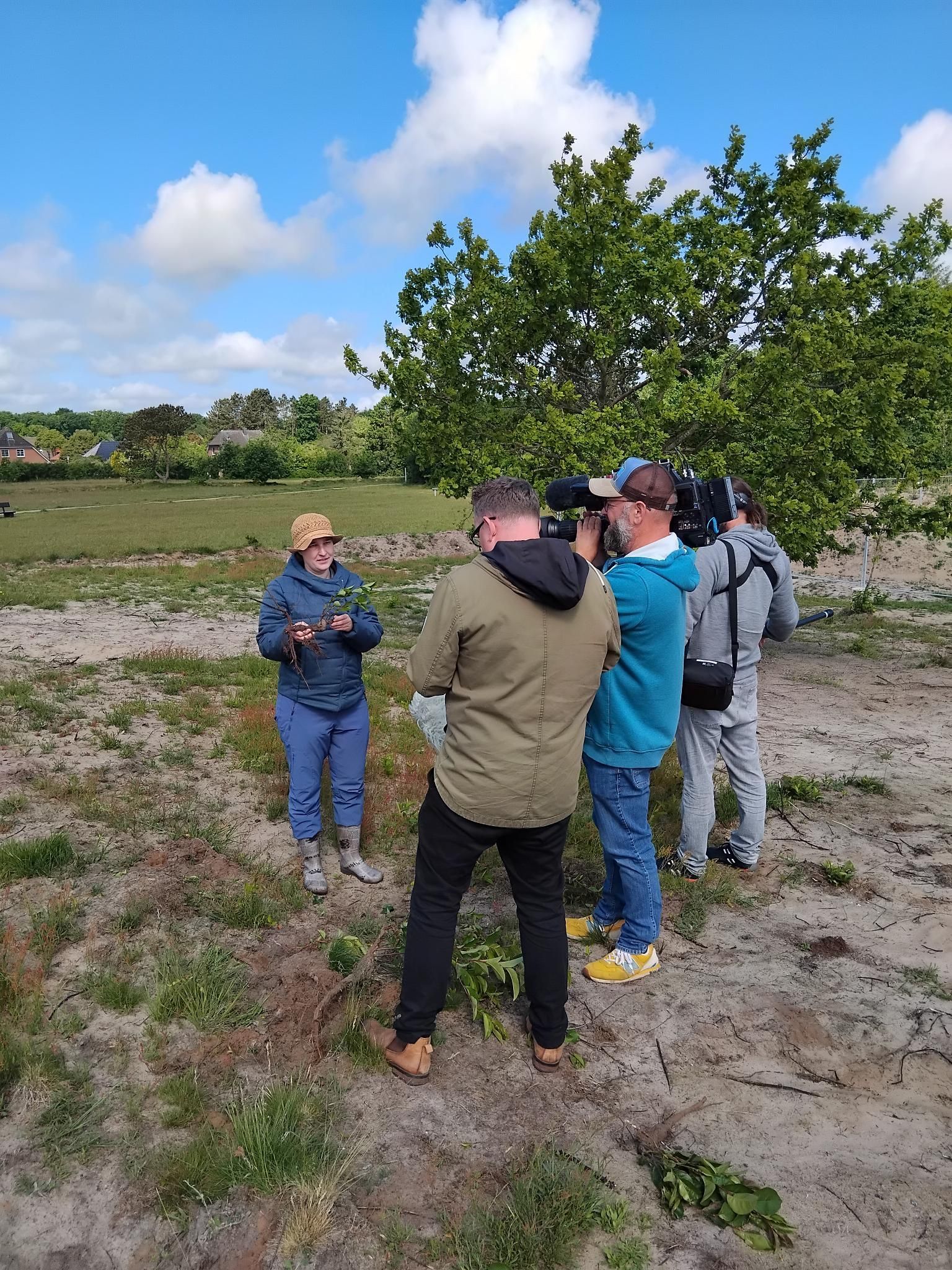 Dreharbeiten am Posberg in Süderlügum