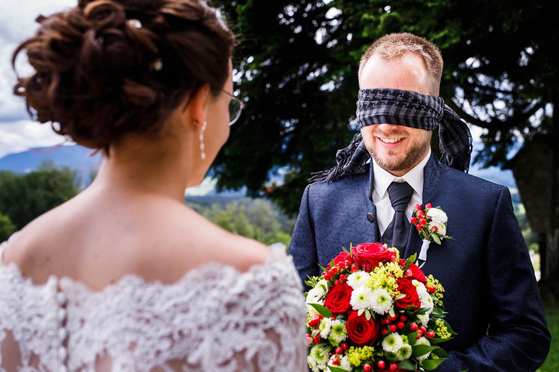 hochzeitsfotograf chiemgauer alpen first look am hochberg