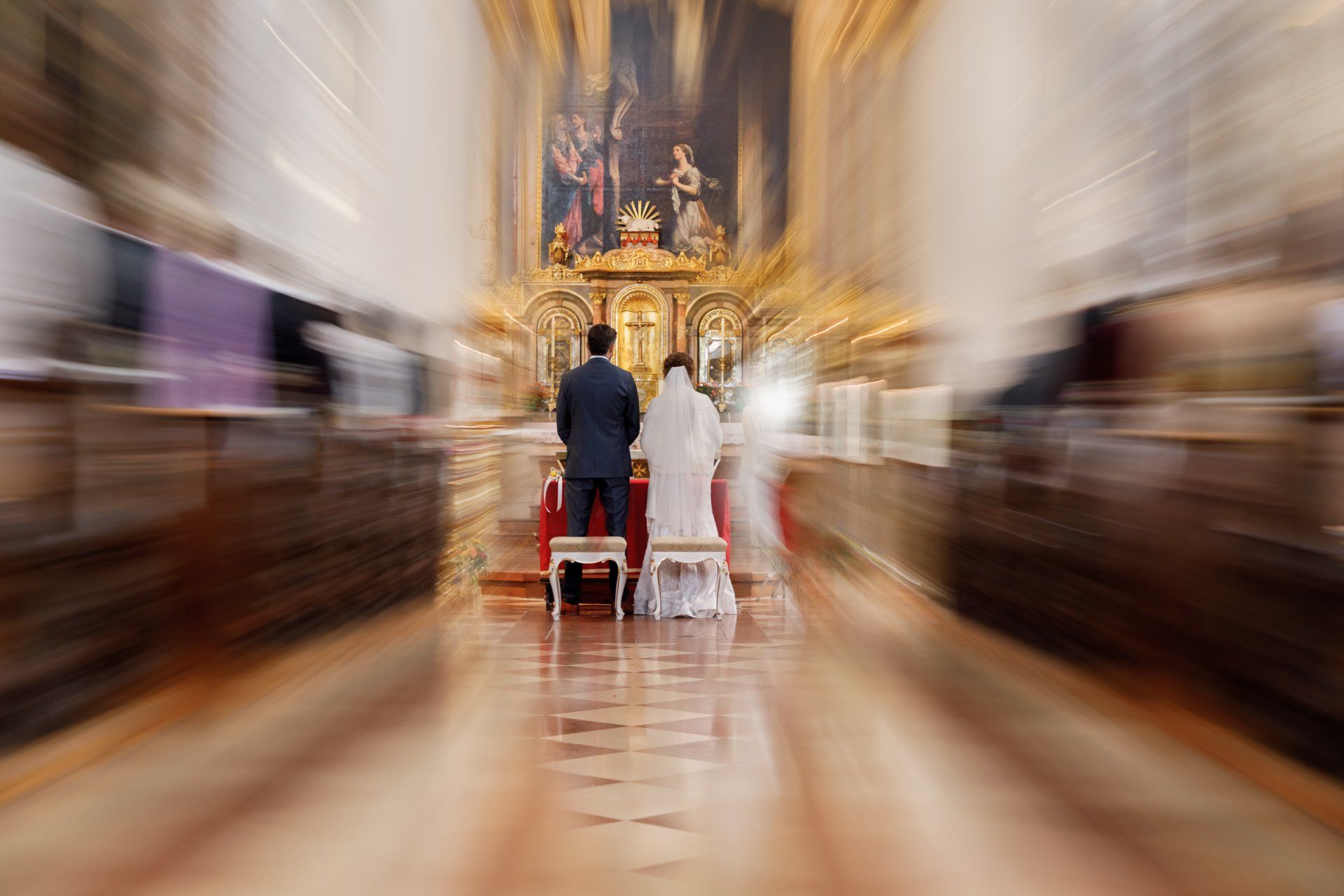 künstlerische aufnahme der trauung hochzeitsfotograf