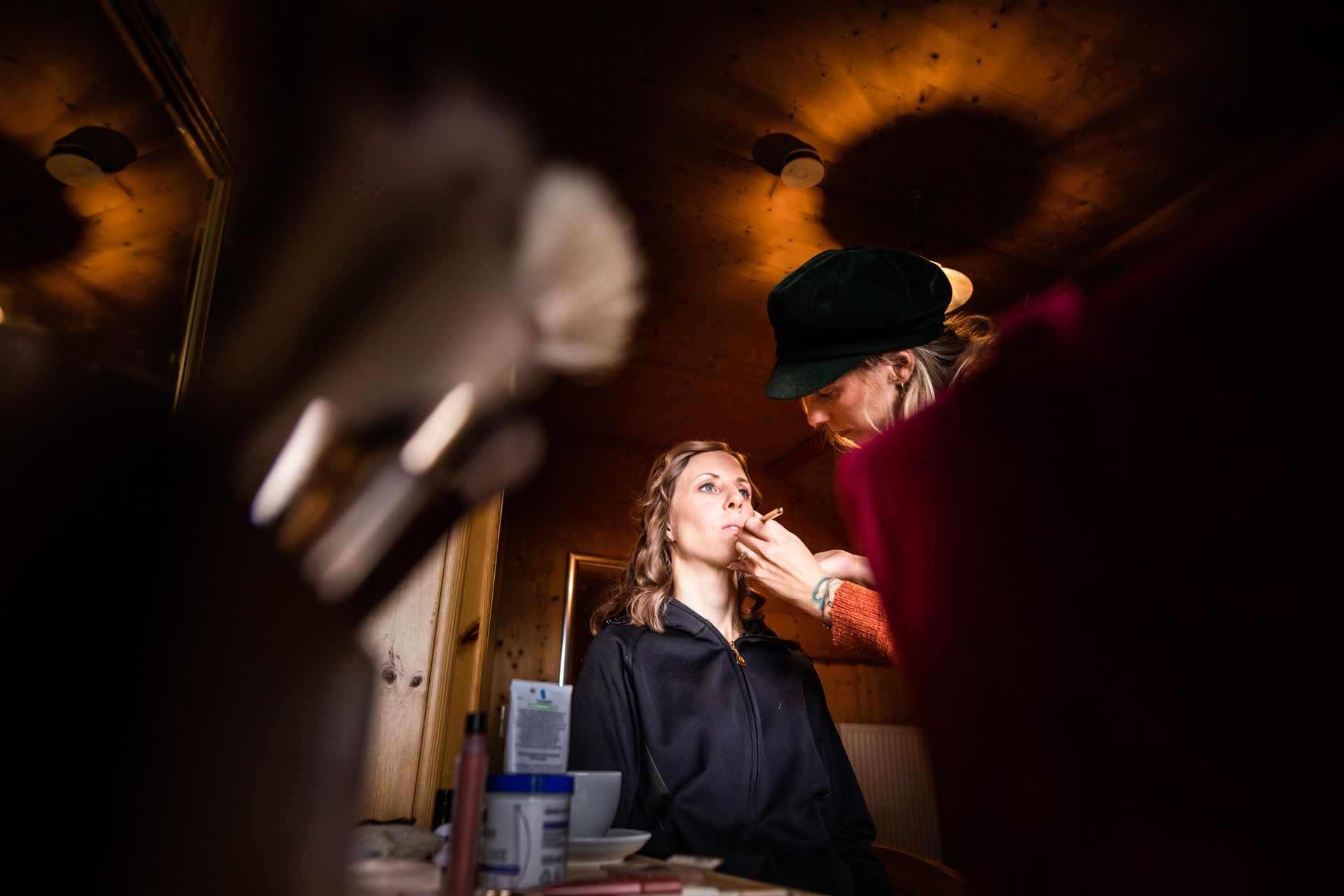 getting ready schminken der braut