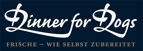 Das Bild zeigt das Logo von Dionner for Dogs