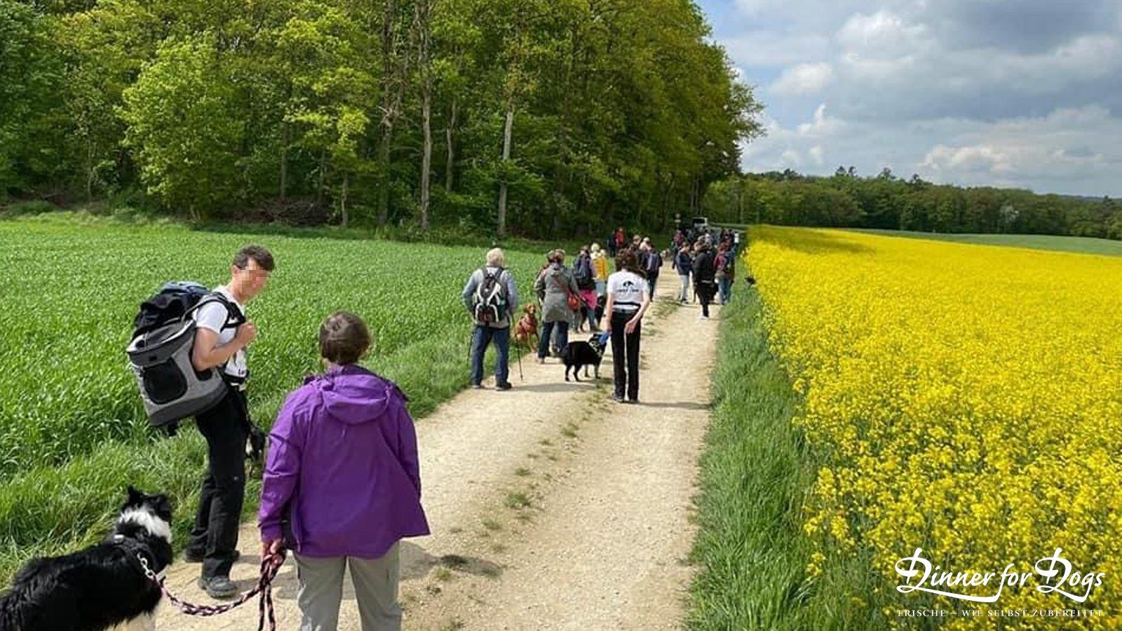 Das Bild zeigt die Dinner for Dogs-Markenbotschafterin Julia Perr auf einem Sportevent