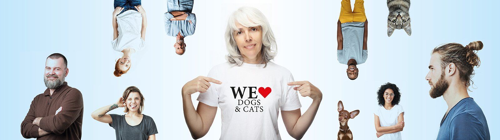 Das Bild zeigt Menschen mit dem T-Shirt-Aufdruck