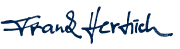 Das Bild zeigt eine Unterschrift des Geschäftsführers Frank Hertrich