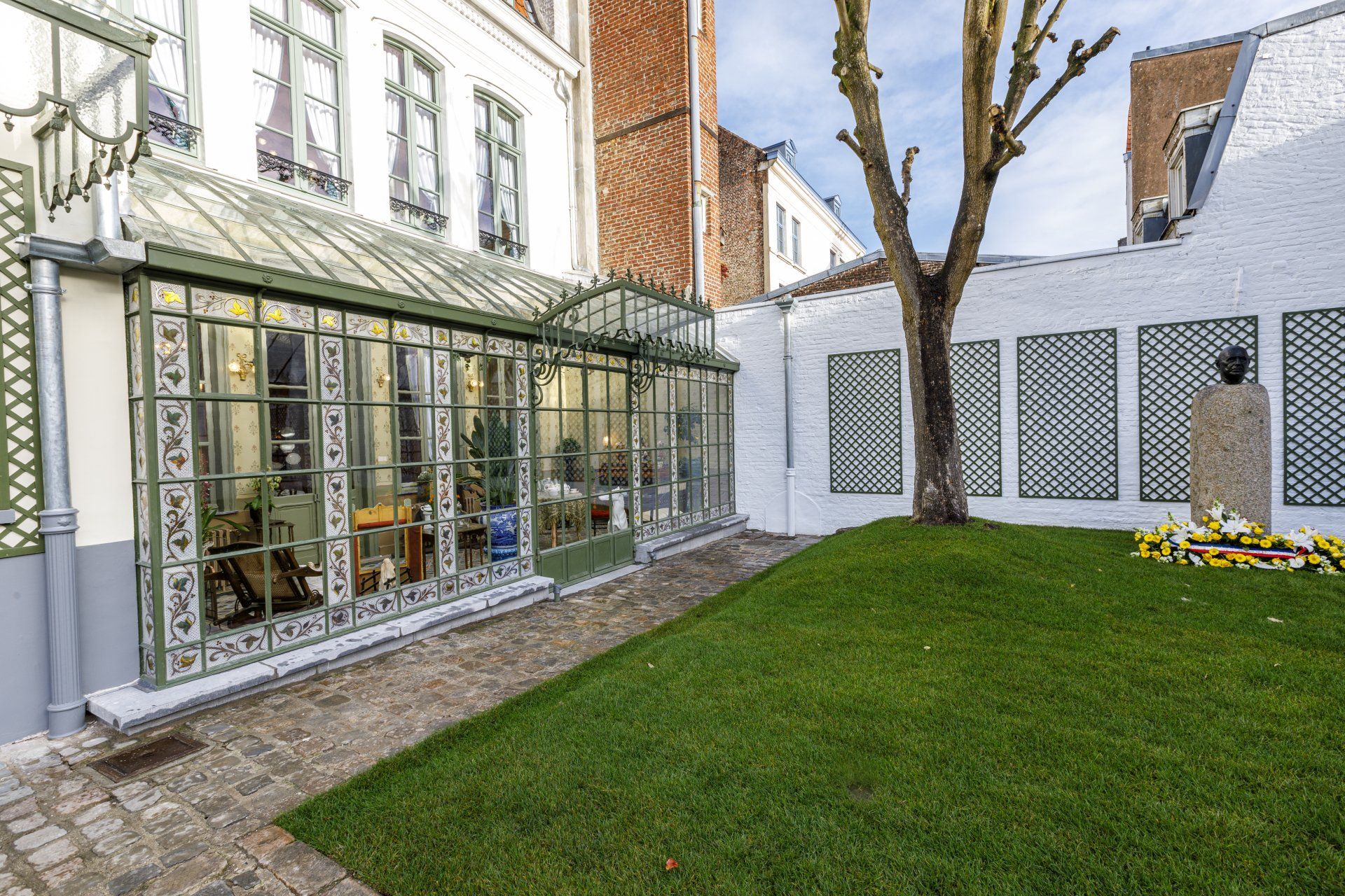 Reconstitution jardin d'hiver en acier Maison Natale Charles de Gaulle, lille Reconstitution jardin d'hiver en acier Maison Natale Charles de Gaulle, lille