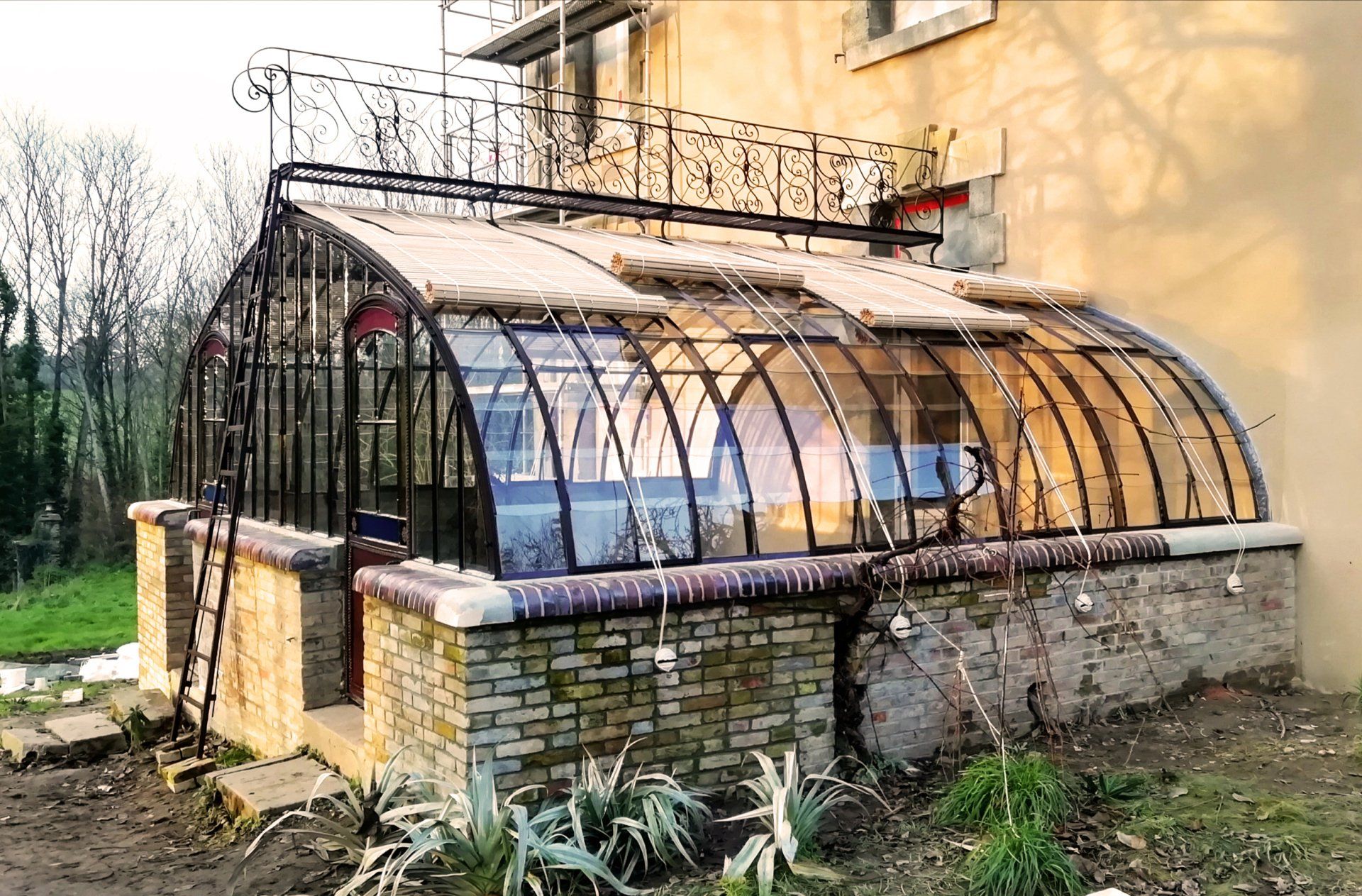 Restauration serre Guillot Pelltier Gourfaleur Restauration Serre Guillot Pelltier Gourfaleur