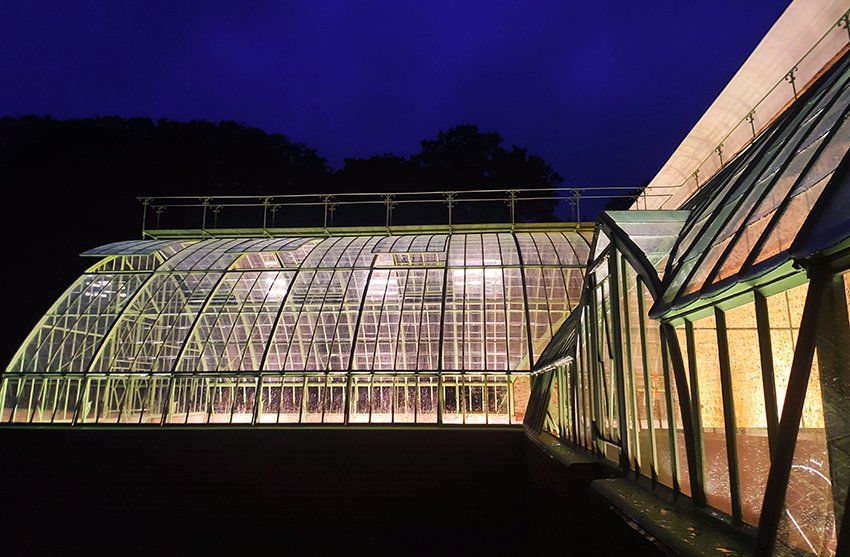 Serre adossée Domaine de Bailleul Normandie Serre adossée Domaine de Bailleul Normandie