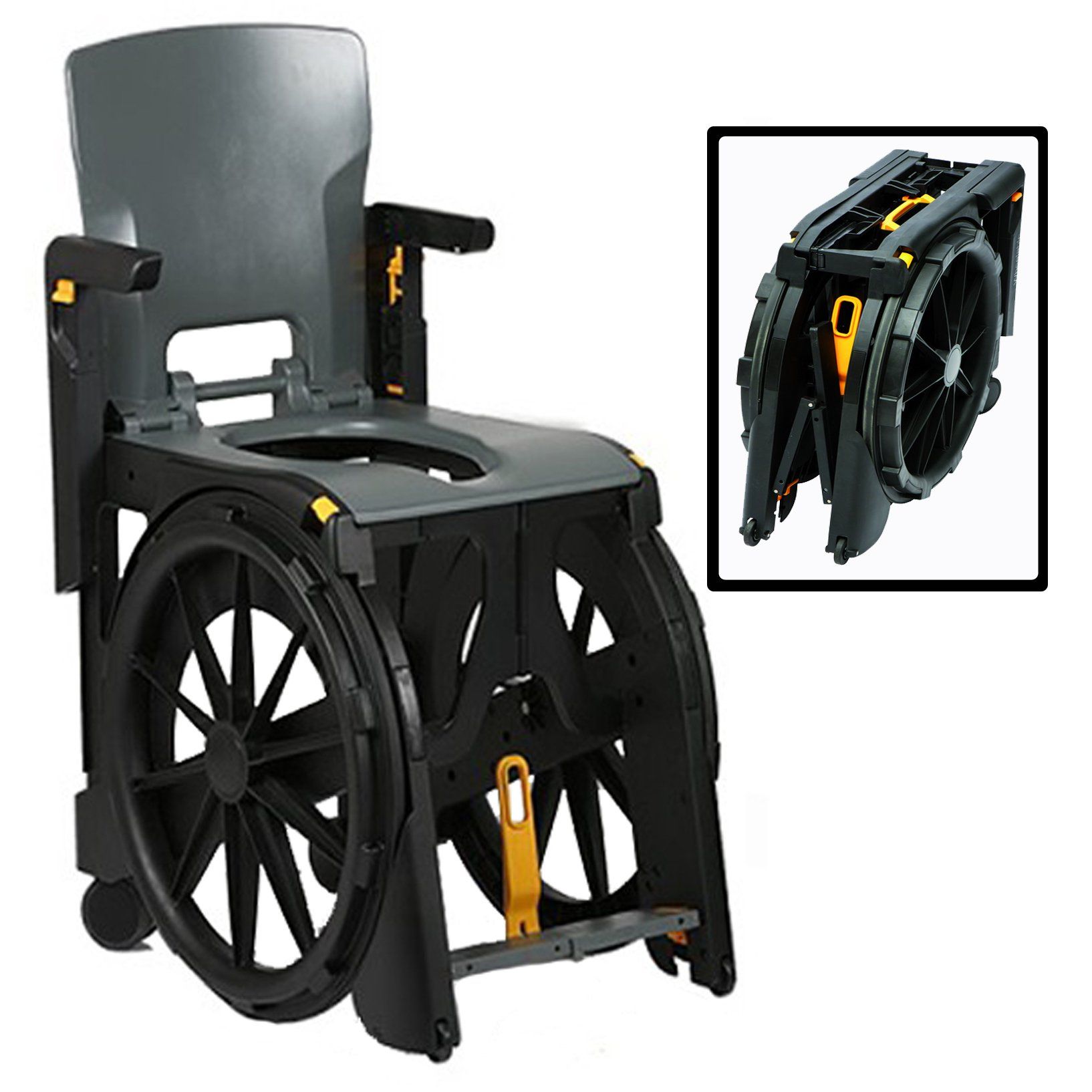 SILLA DE DUCHA CON RUEDAS ULTRA ESTRECHA SILLA DE DUCHA CON RUEDAS ULTRA ESTRECHA