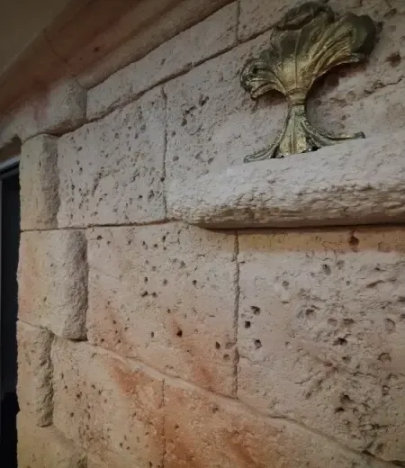 décoration mur mortier pierre Pons