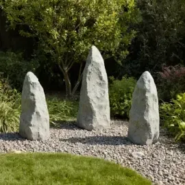 aménagement jardin en faux rochers
