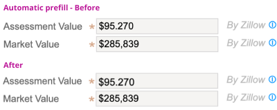 Samples from the automatic prefill and the suggested prefill concepts Samples of screens from the automatic prefill and the suggested prefill concepts for comparison