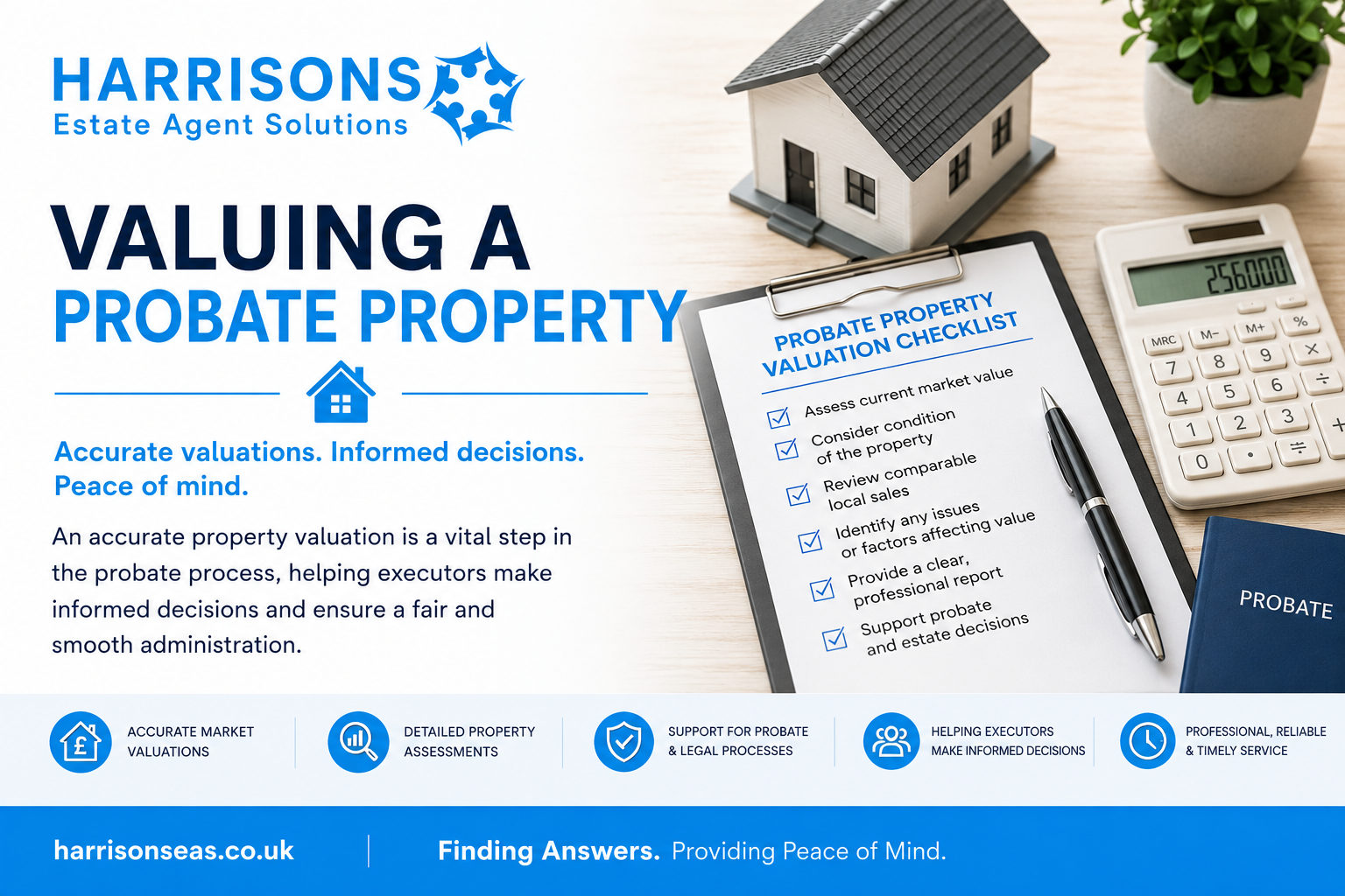 Harrisons valuing probate property graphic