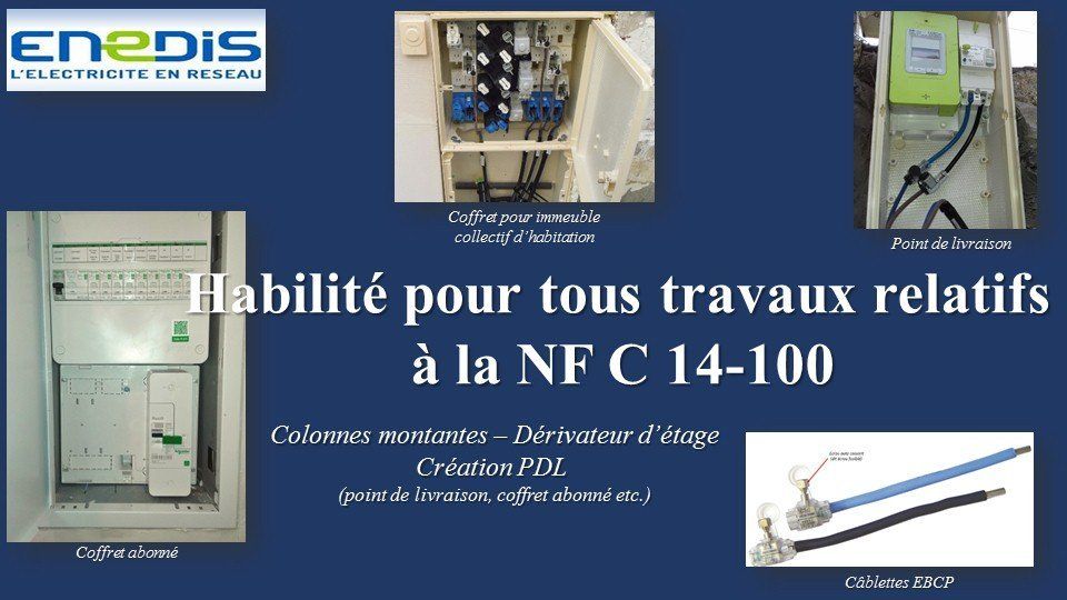 Cliquez pour en savoir plus ENEDIS, NF C 14-100