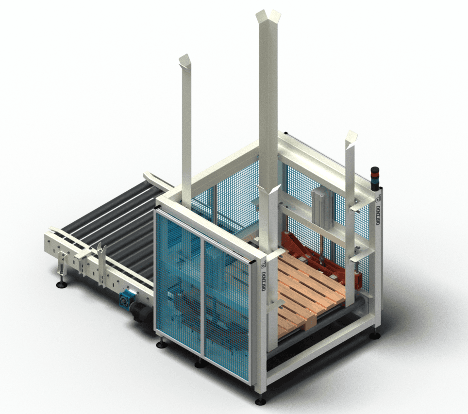 Apilador-dispensador de palés OBTINDU-PALLET STACKER-DOSER