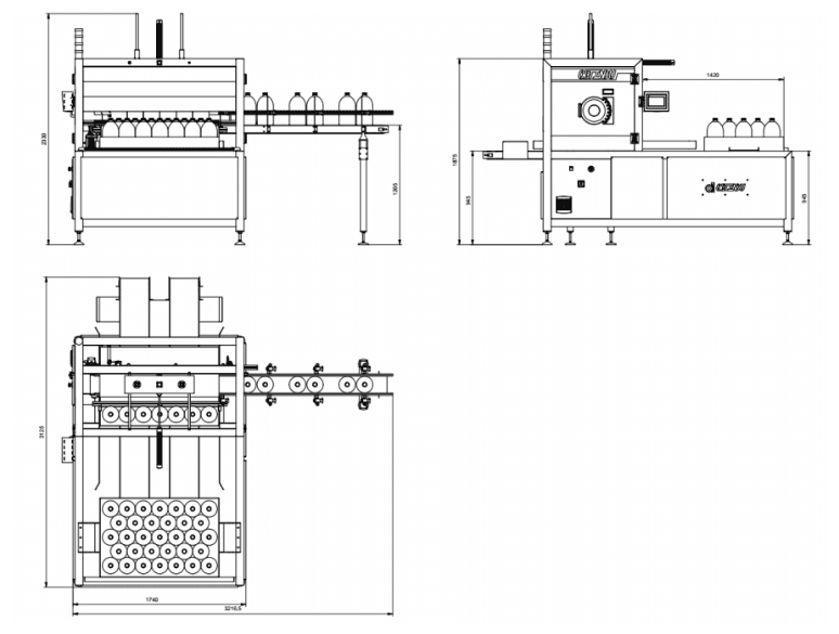 LAY OUT PALETIZADOR OBTINDU