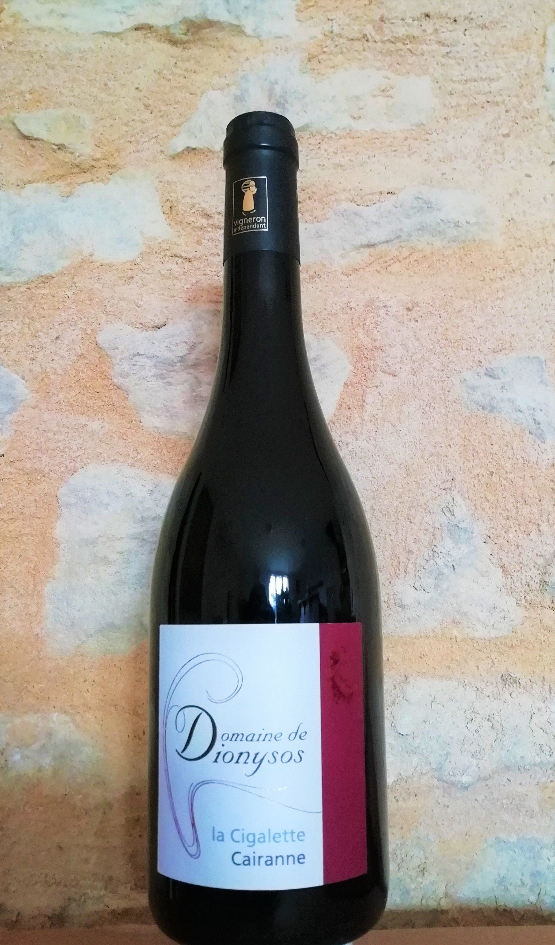 Vin rouge AOC Cairanne La Cigalette