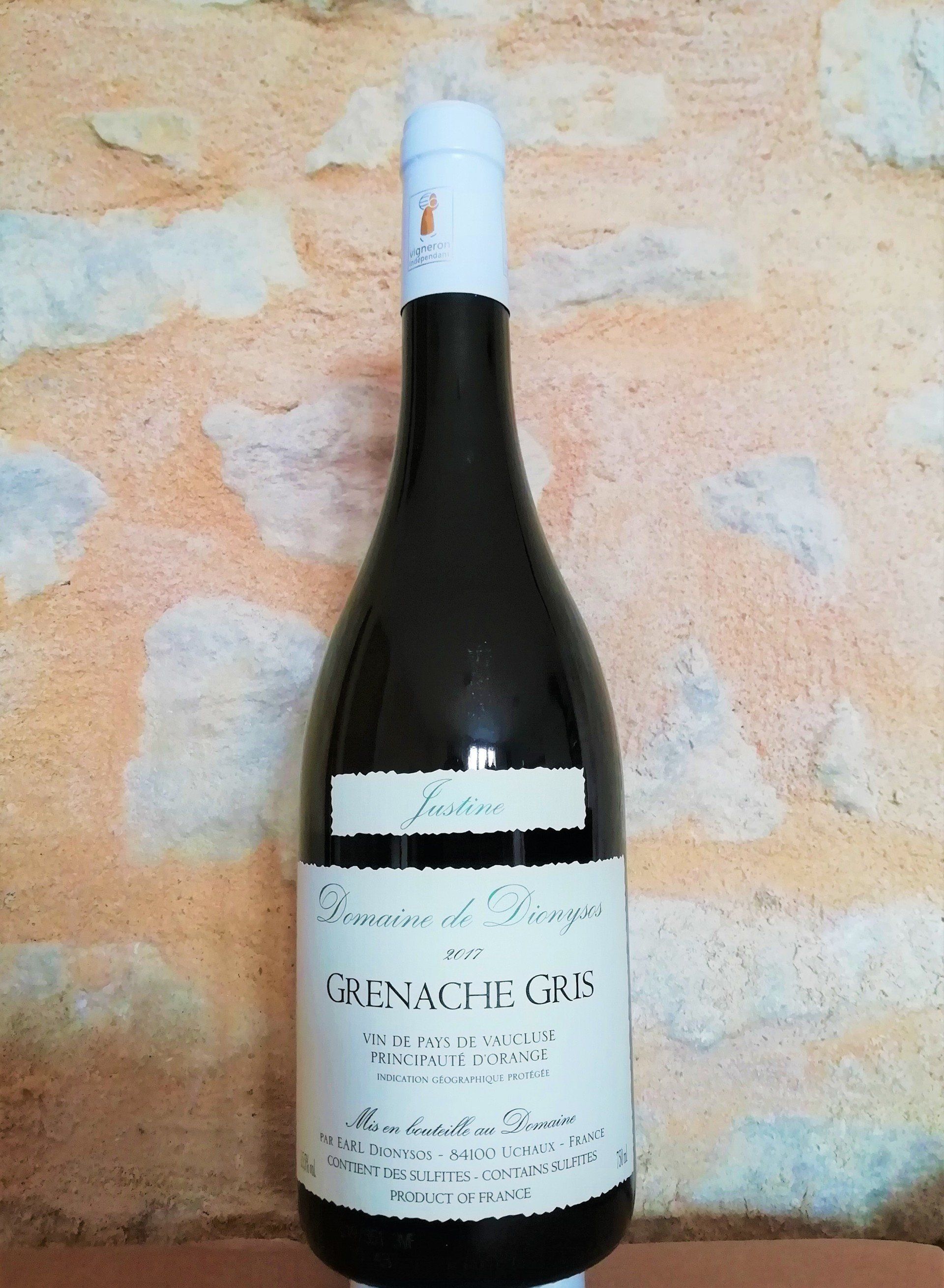 Vin IGP Grenache Gris Justine Vin IGP Grenache Gris Justine