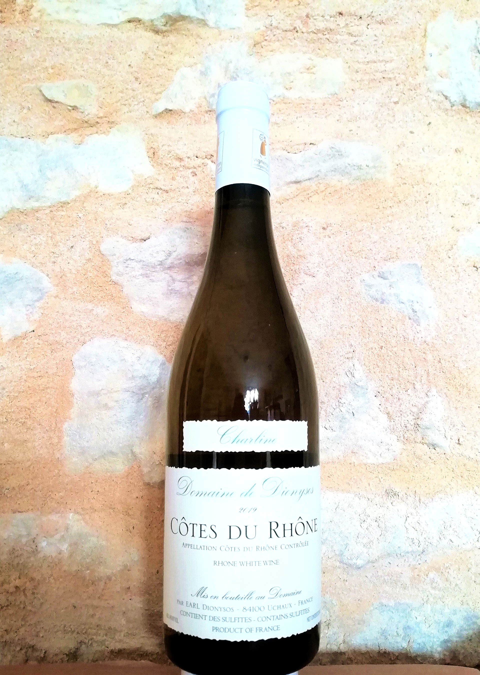 Vin AOC Cotes du Rhone Blanc Charline Vin AOC Cotes du Rhone Blanc Charline