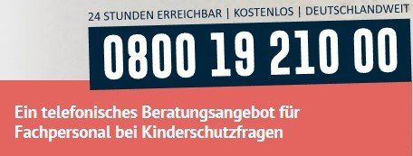 Kinderschutzhotline Medizinische Kinderschutzhotline