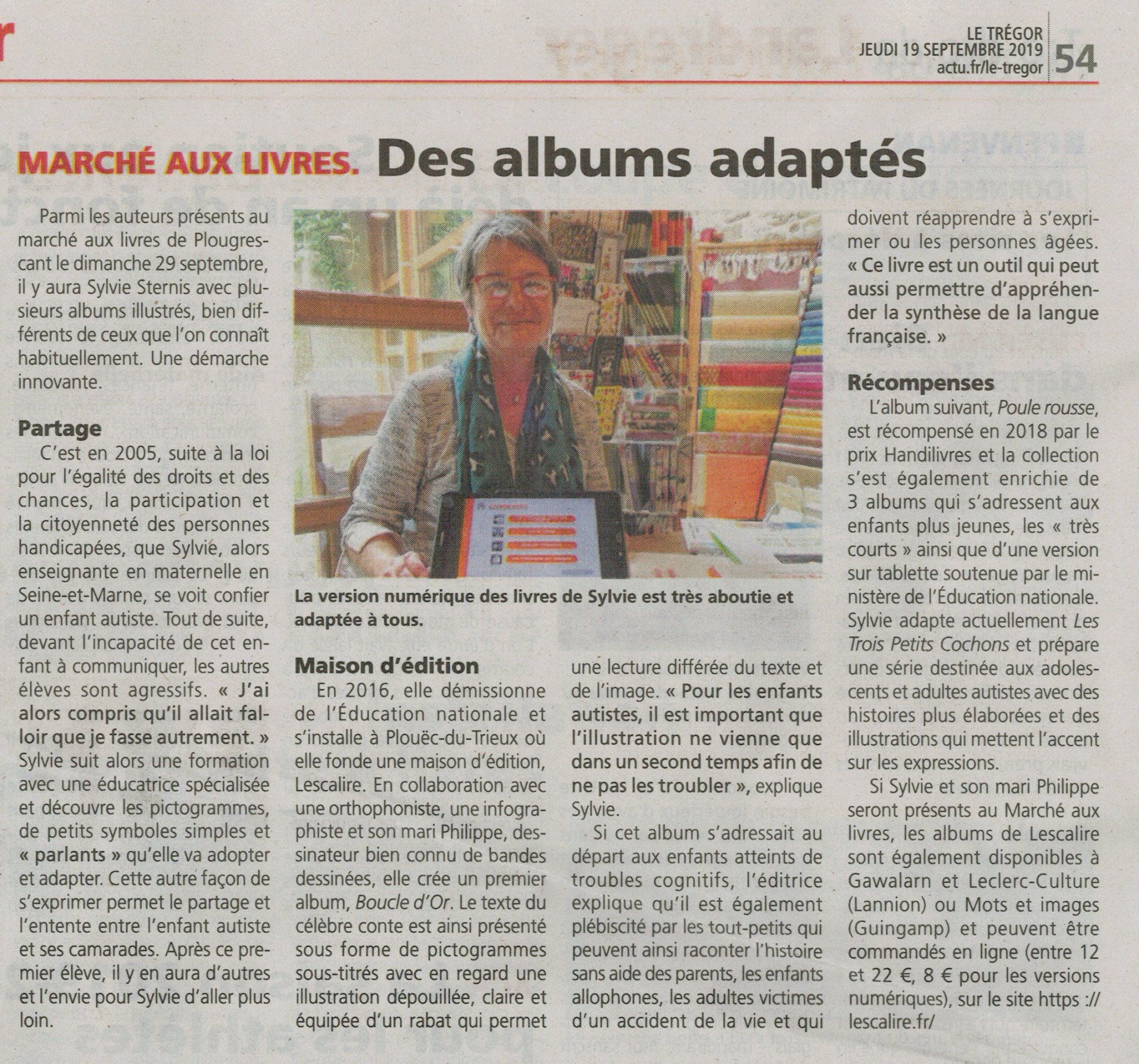 Journal Le trégor 19 septembre 2019