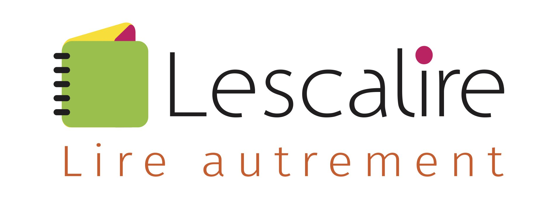 logo lescalire, lire autrement