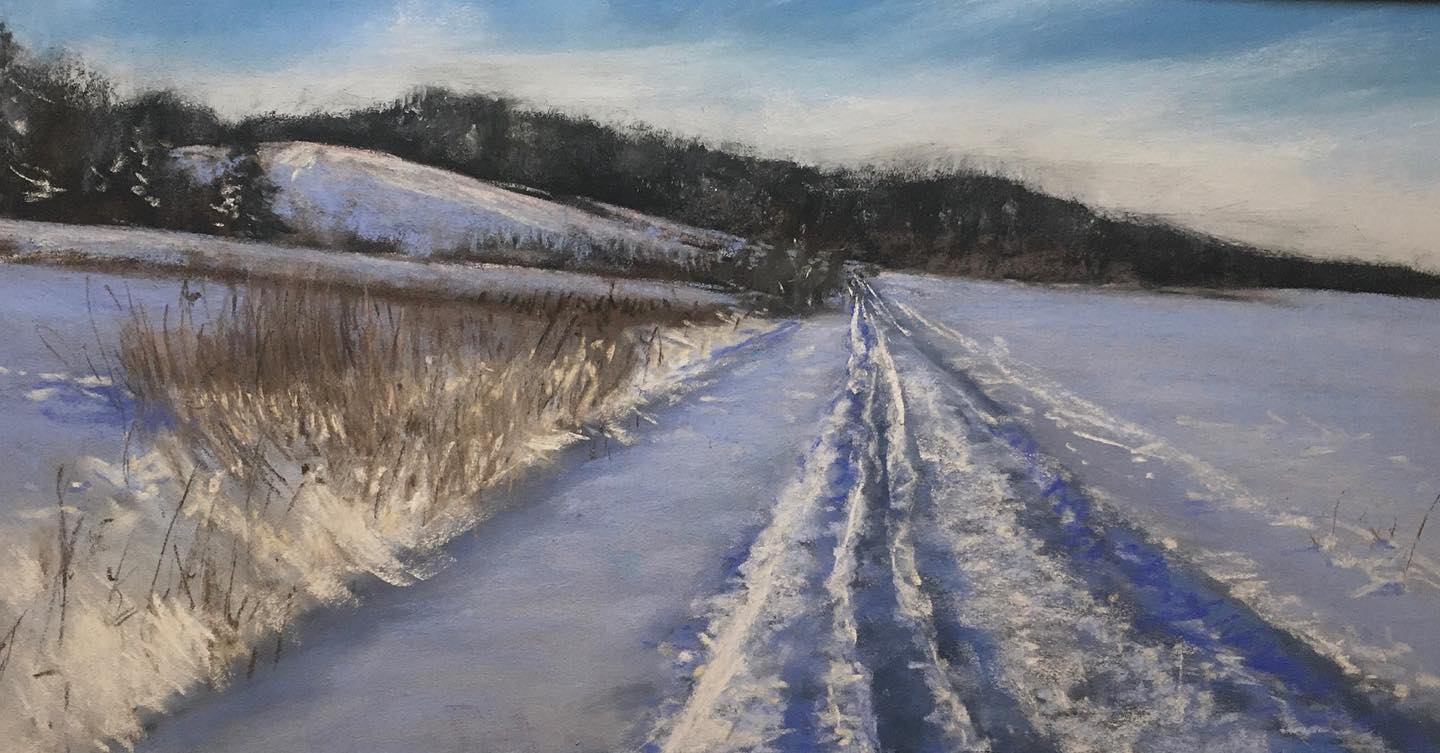 Spuren II - Pastell, 50x25cm (2022) Spuren II - Pastell, 50x25cm (2022)