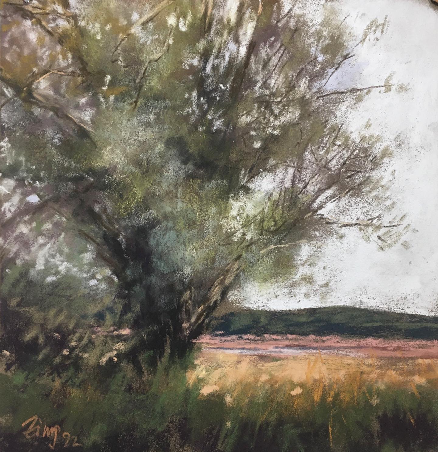 Weide - Pastell, 25x25cm (2022) Weide - Pastell, 25x25cm (2022)