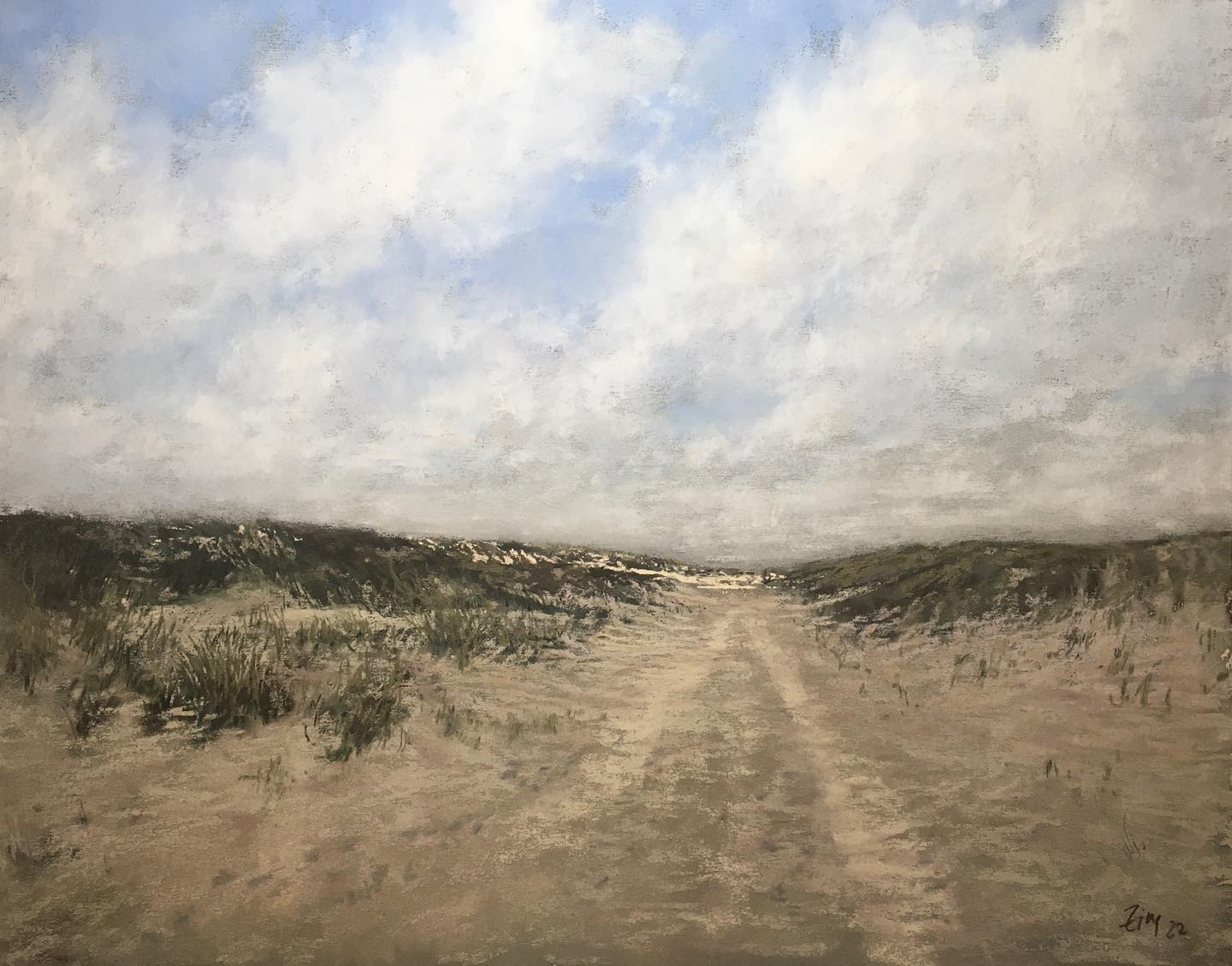 Weite - Pastell auf Board, 40x50cm (2022) Weite - Pastell auf Board, 40x50cm (2022)