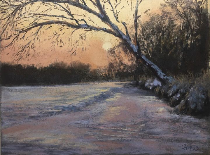 Frozen - Pastell, 25x32cm (2023) Frozen - Pastell, 25x32cm (2023)