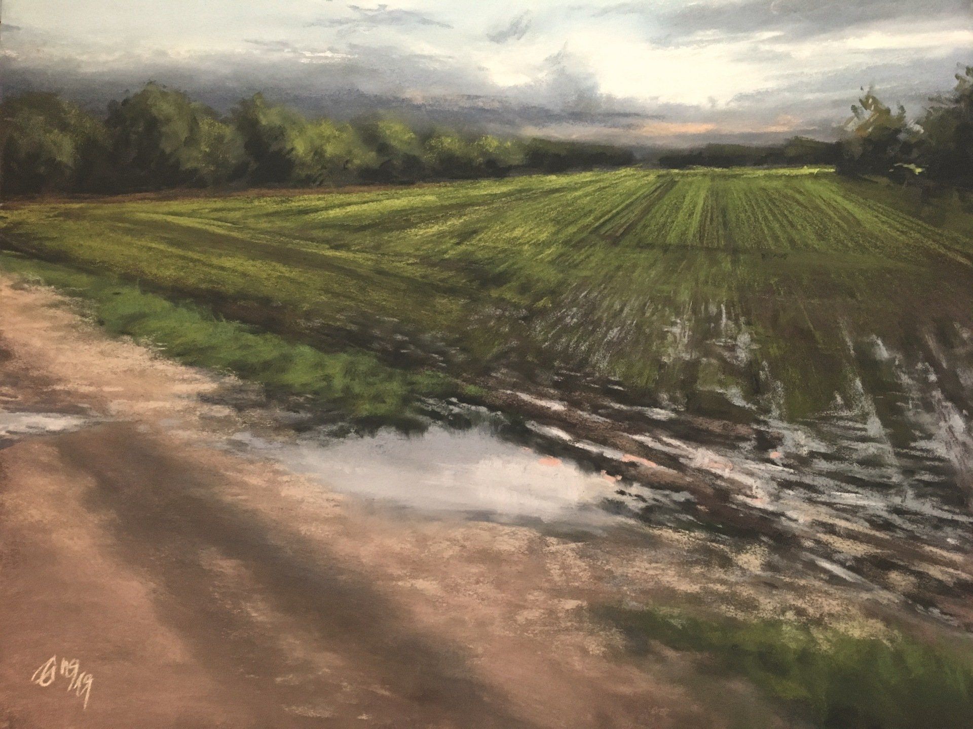 Abend am Weyerberg - Pastell, 40x50cm (2019) Abend am Weyerberg - Pastell, 40x50cm (2019)