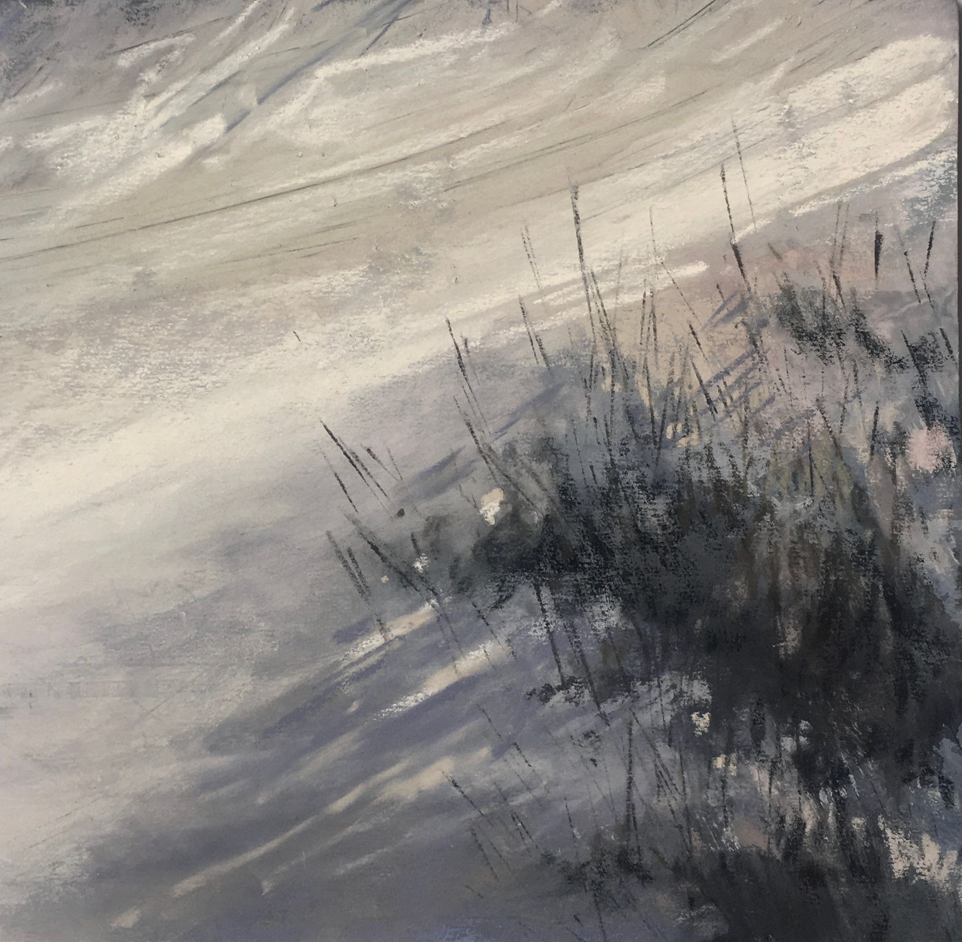 A Story of three paintings I-III - Pastell, 25x25cm (2023 A Story of three paintings I-III - Pastell, 25x25cm (2023)