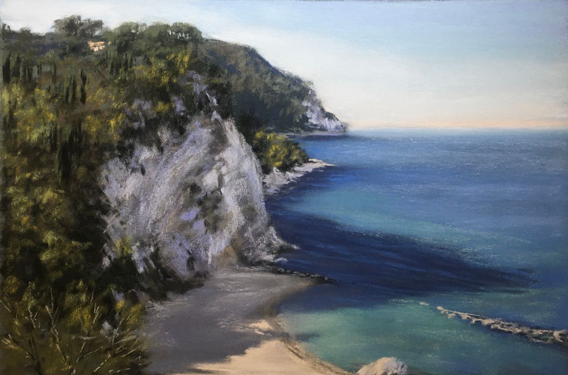 Riviera del conero - Pastell, 32x48cm (2024) Riviera del conero - Pastell, 32x48cm (2024)