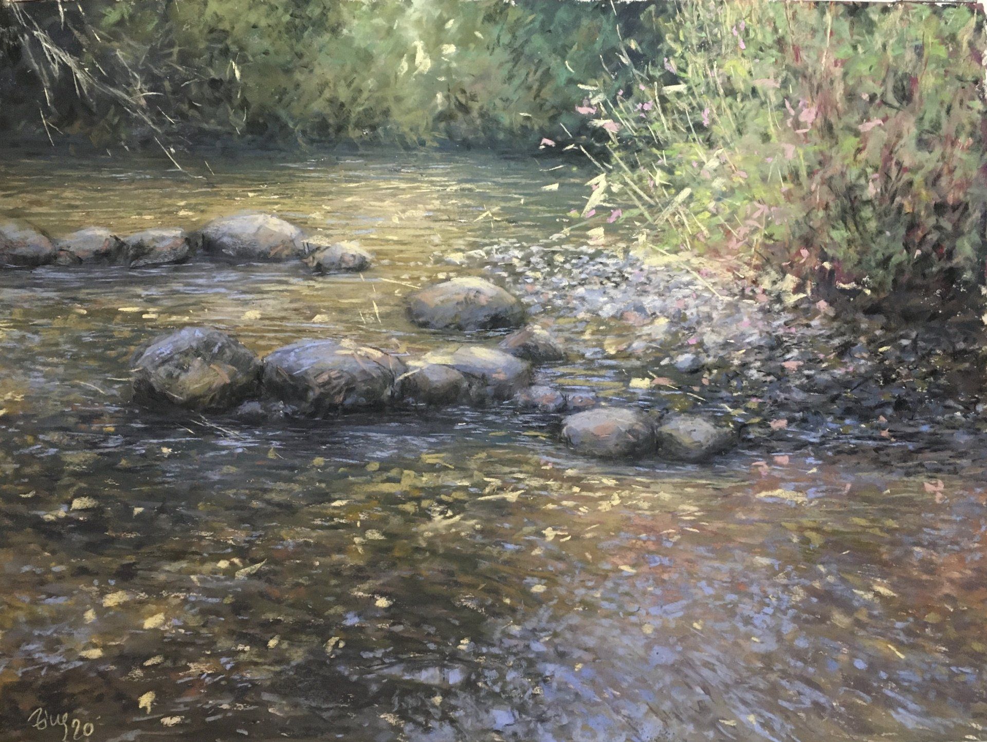 All washed away - Pastell, 46x60cm (2020) All washed away - Pastell, 46x60cm (2020)