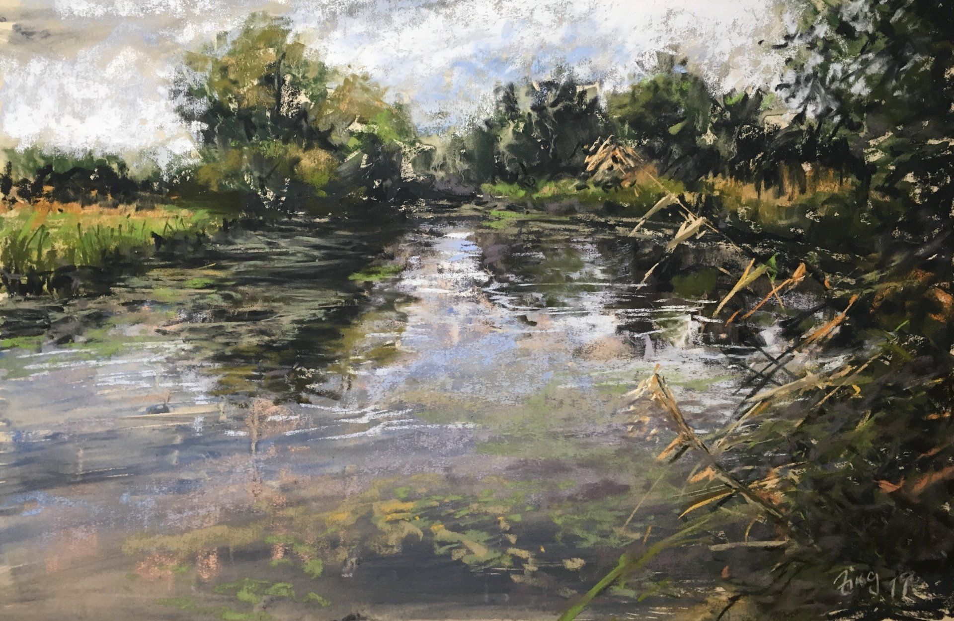 Bedeckter Tag - Pastell, 30x45cm (2019) Bedeckter Tag - Pastell, 30x45cm (2019)