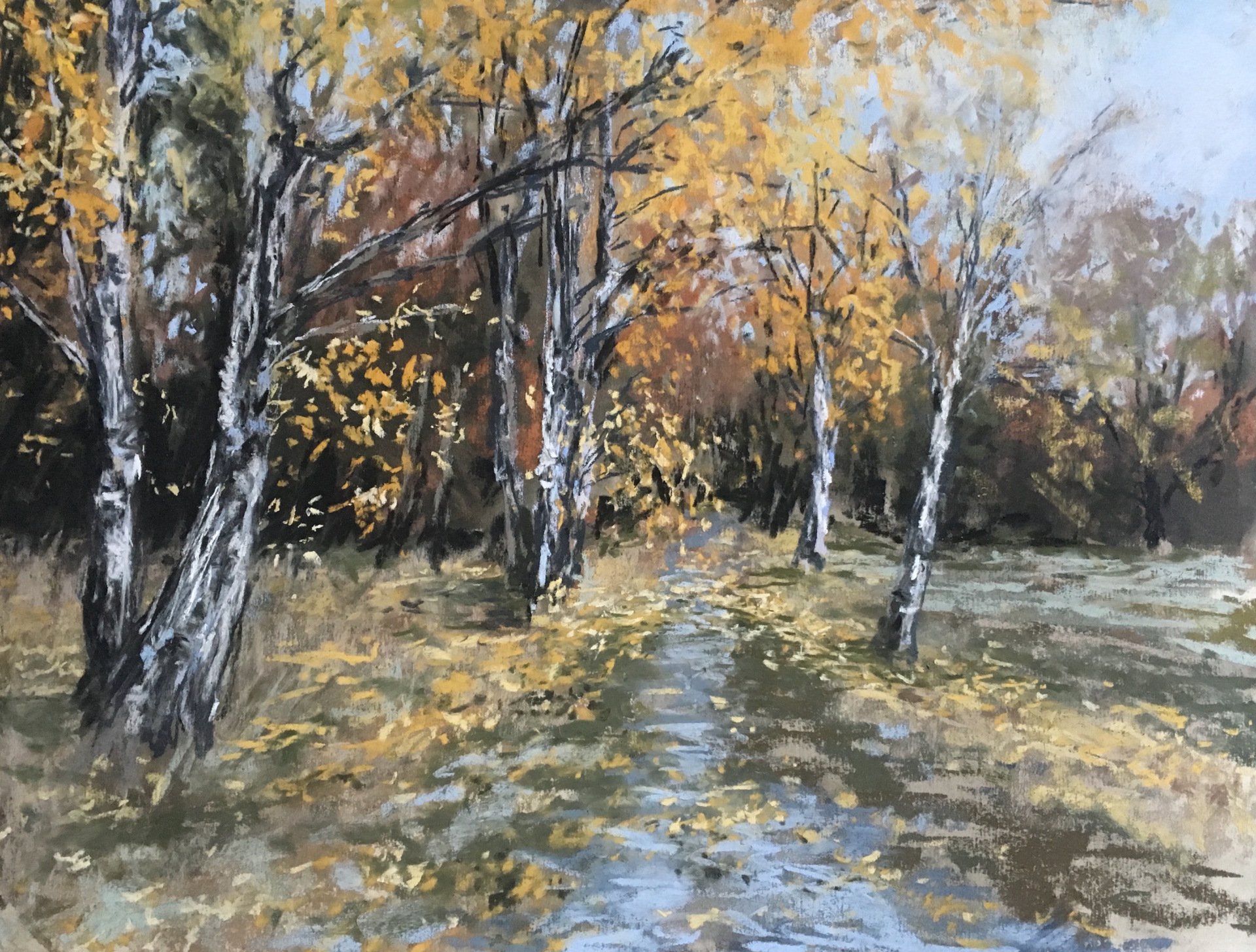 Birken - Pastell, 30x40cm (2019) Birken - Pastell, 30x40cm (2019)