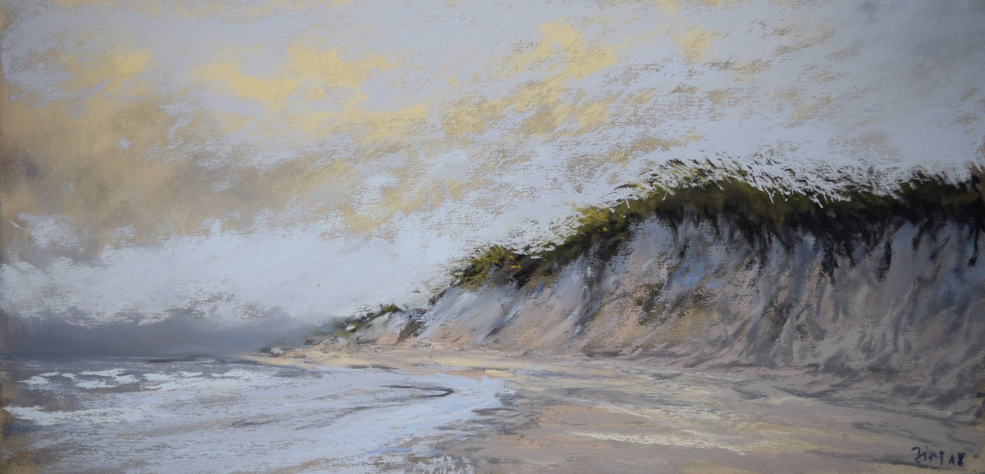 Sun is still hiding - Pastell, 20x40cm (2018) Sun is still hiding - Pastell, 20x40cm (2018)