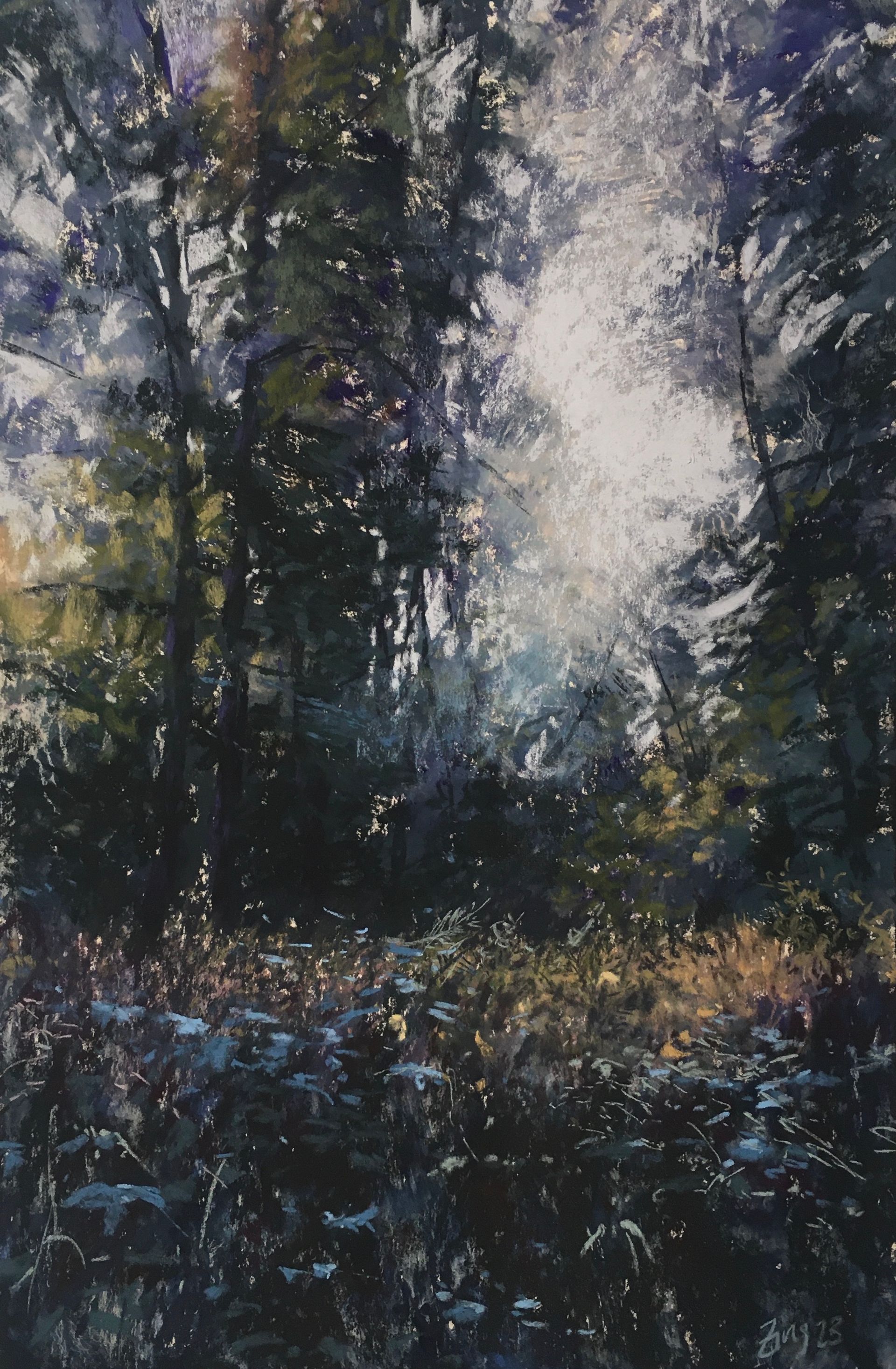 Into the wood - Pastell, 50x32cm (2023) Into the wood - Pastell, 50x32cm (2023)
