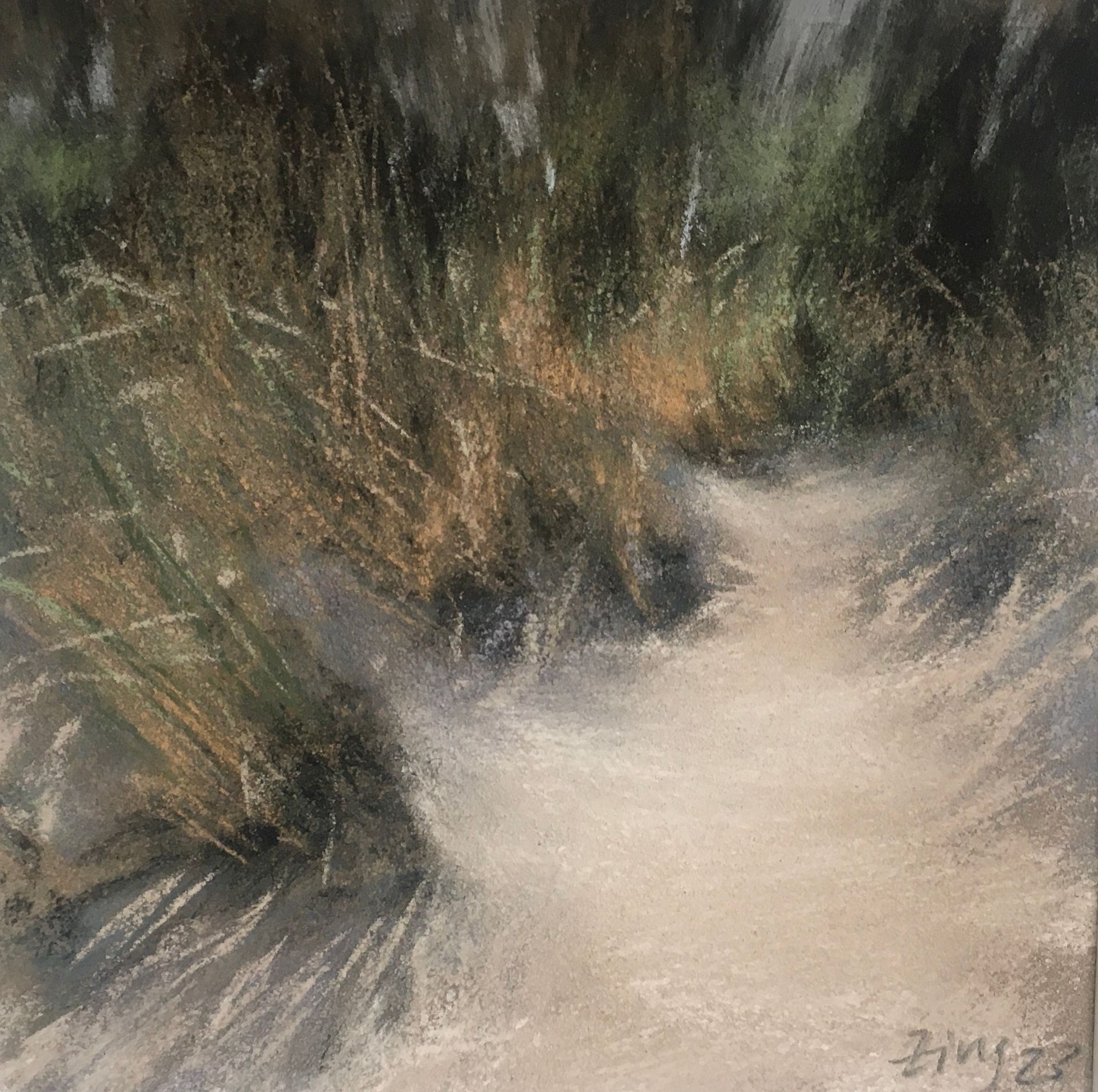 Dünendetail Ostsee - Pastell Pleinairskizze, 15x15cm (2023) Dünendetail Ostsee - Pastell Pleinairskizze, 15x15cm (2023)