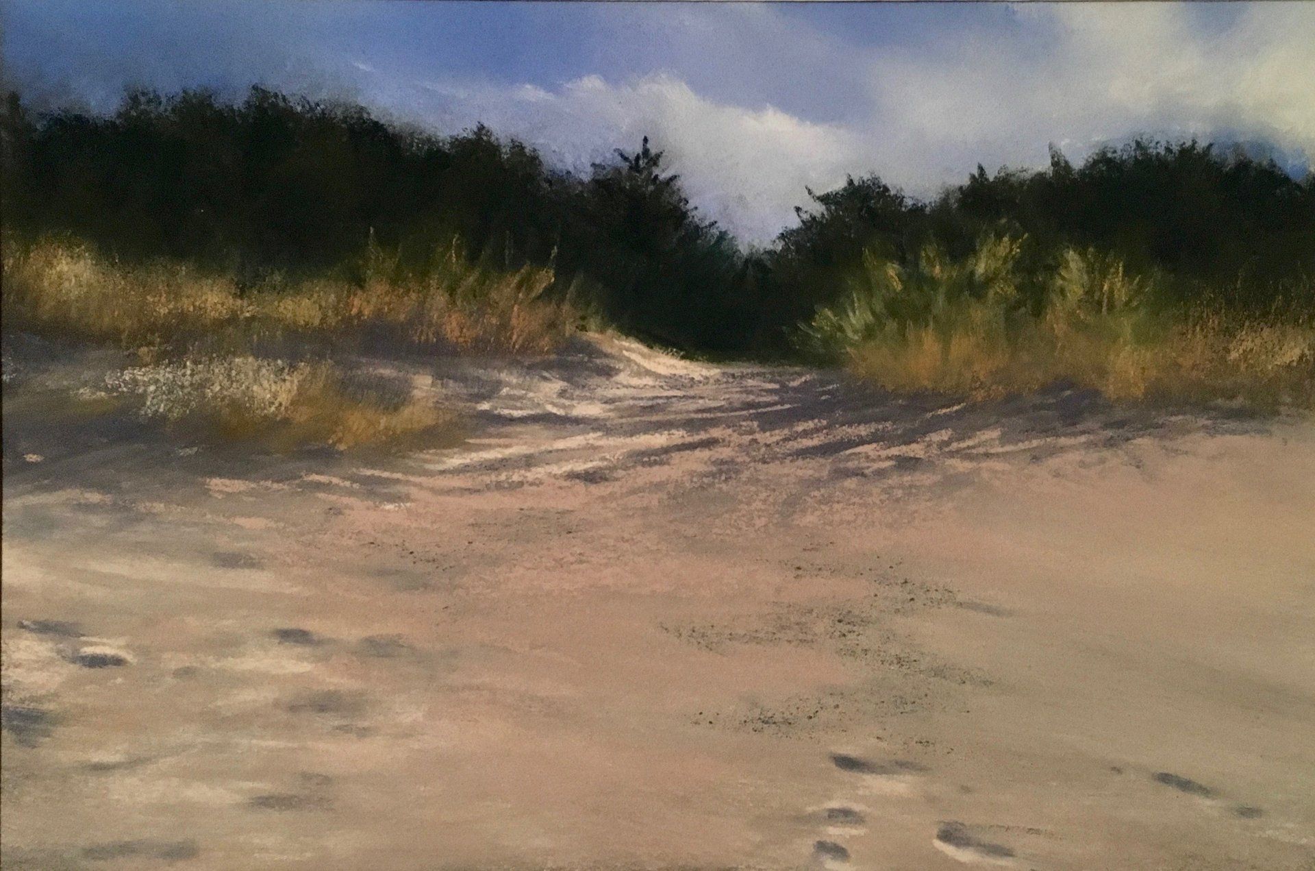 Durch die Dünen – Pastell, 2017 (20x30cm) Durch die Dünen – Pastell, 2017 (20x30cm)