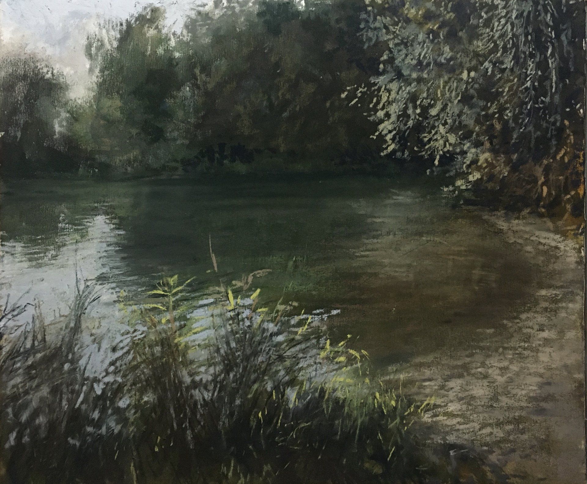 Emerald lake - Pastell, 30x35cm (2022) Emerald lake - Pastell, 30x35cm (2022)