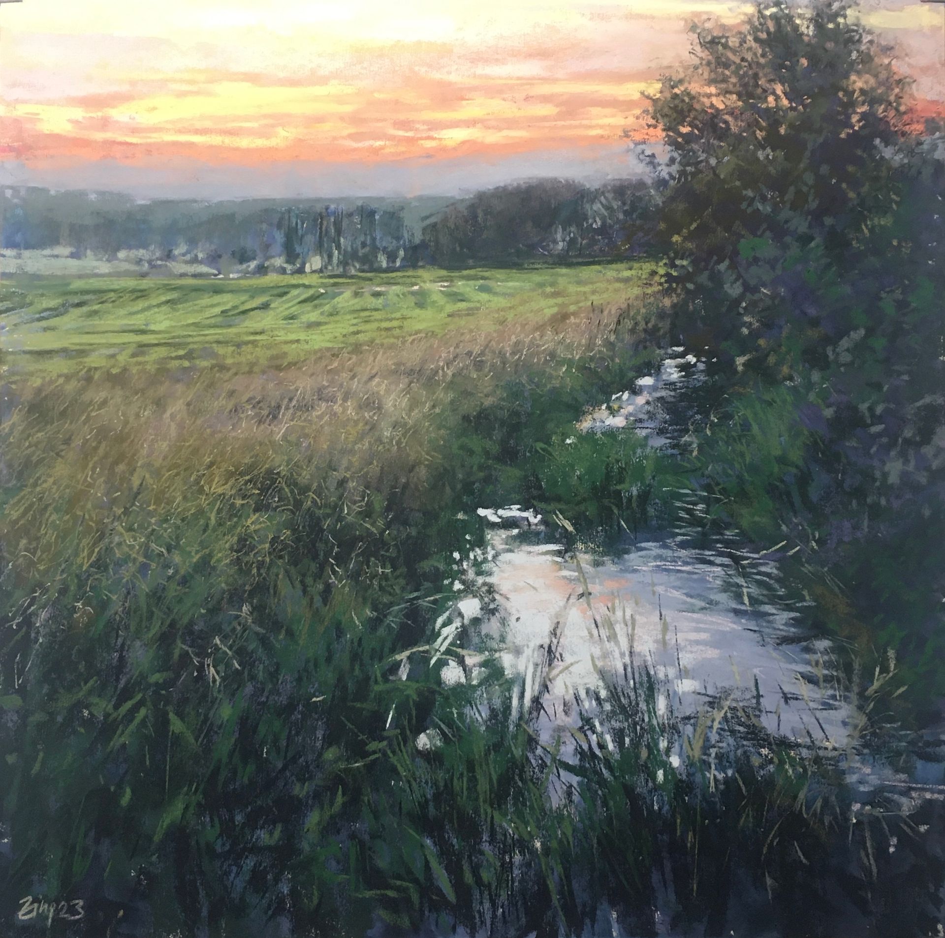Fading light - Pastell, 50x50cm (2023) Fading light - Pastell, 50x50cm (2023)
